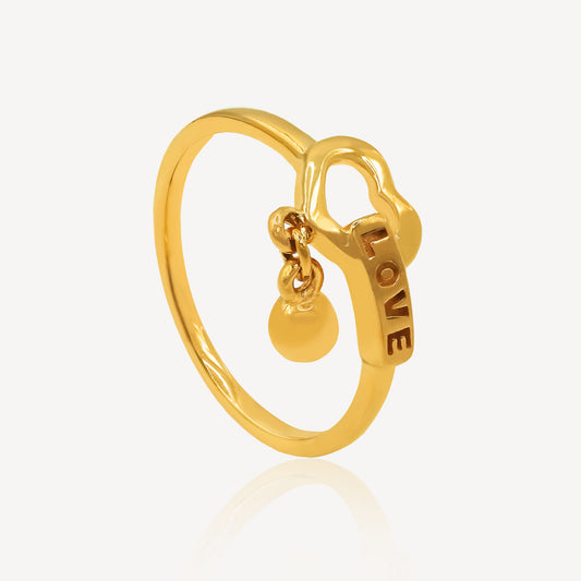 916 Gold Sweetheart Ring