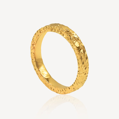 916 Gold Full Crush Ring