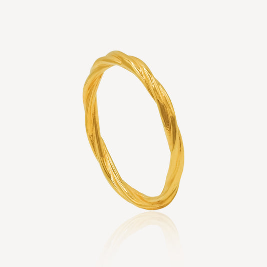 916 Gold Rope Ring