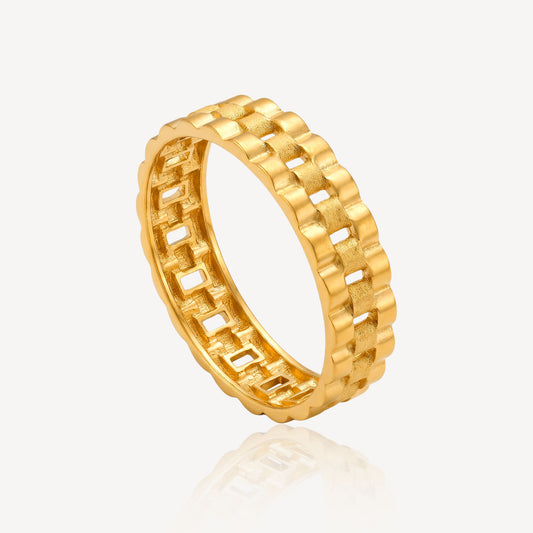 916 Gold Watch Strap Ring