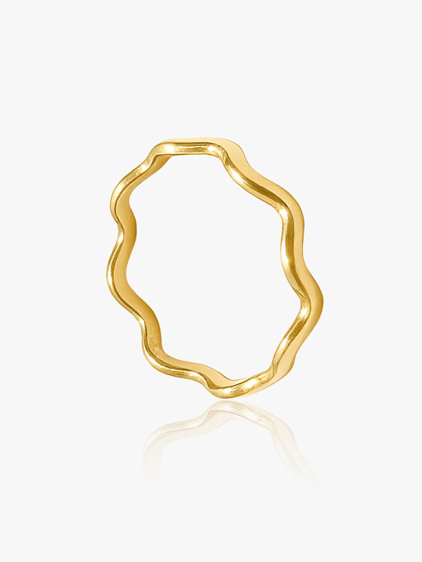 916 Gold Wavey Ring