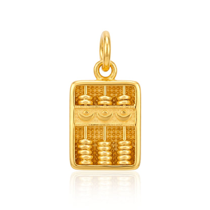 916 Gold 招财进宝 Abacus Charm