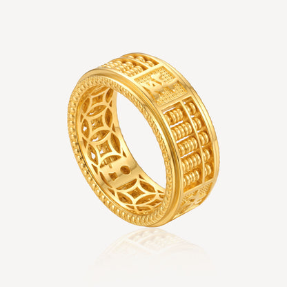 916 Gold 风生水起 Abacus Ring