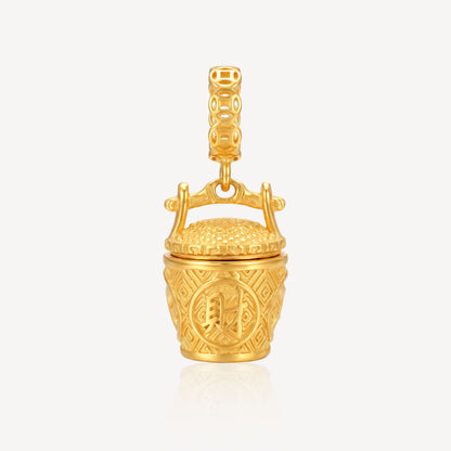 916 Gold 發财桶 Charm