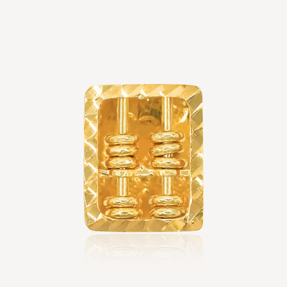 916 Gold 財 Charm