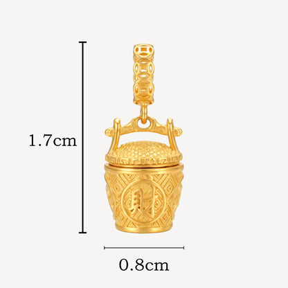 916 Gold 發财桶 Charm