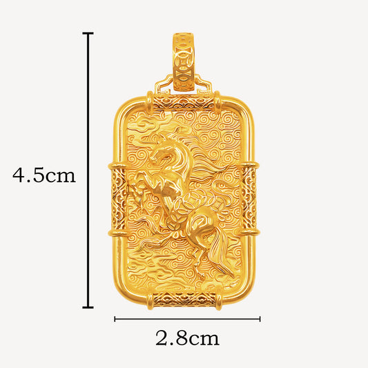 916 Gold 马到成功 Pendant
