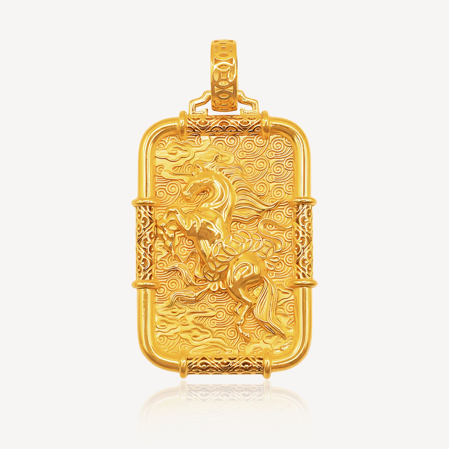 916 Gold 马到成功 Pendant