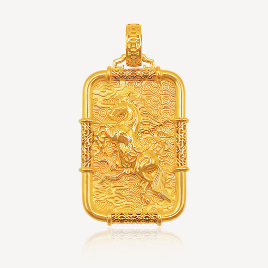 916 Gold 马到成功 Pendant