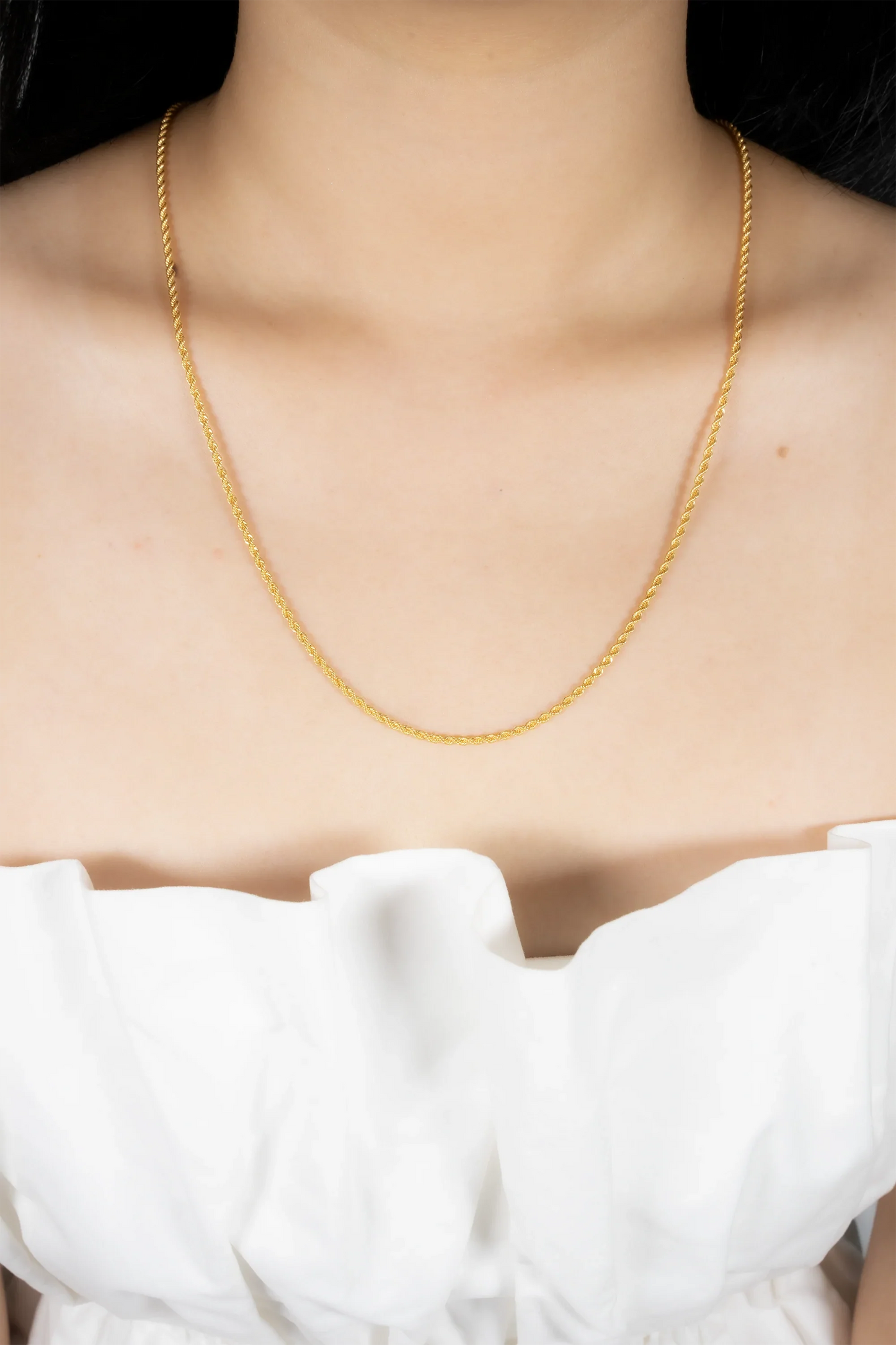 916 Gold Hollow Rope Chain (2mm Series)