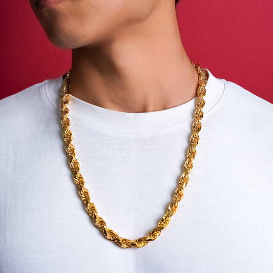 916 Gold Solid Rope Chain [8.95mm]