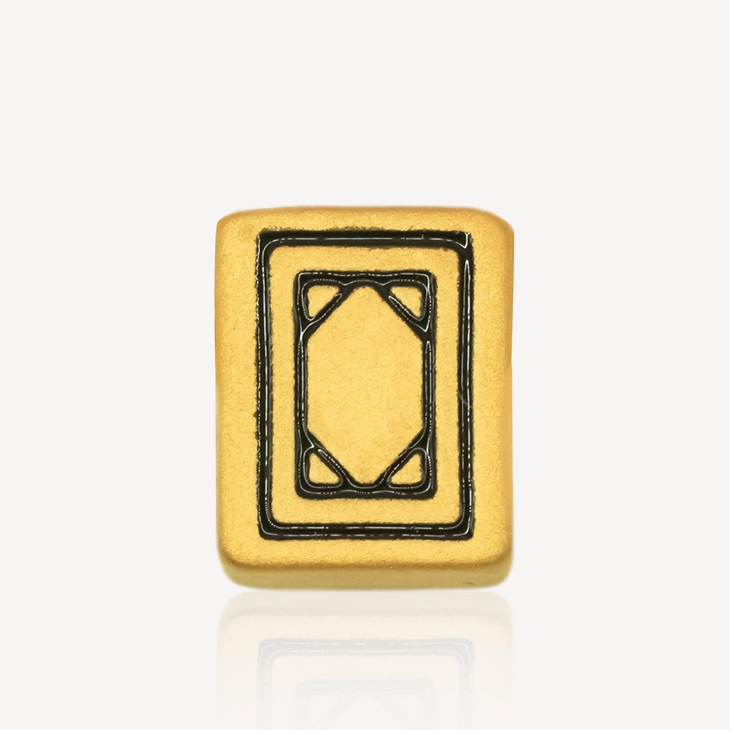 999 Gold Mahjong 白板 Charm