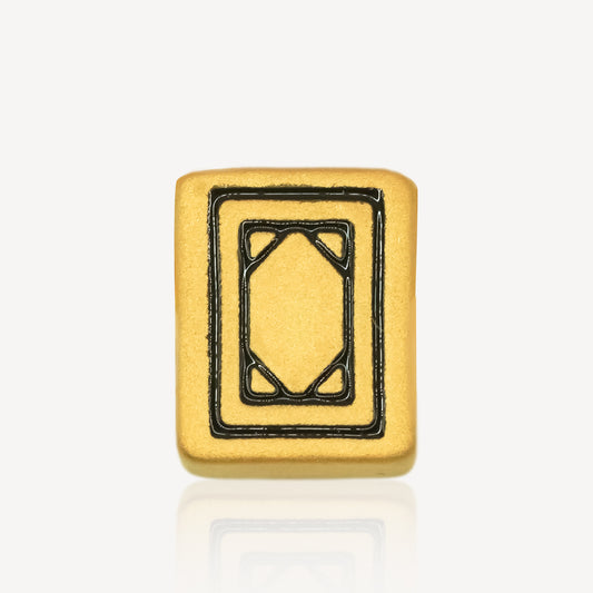 999 Gold Mahjong 白板 Charm