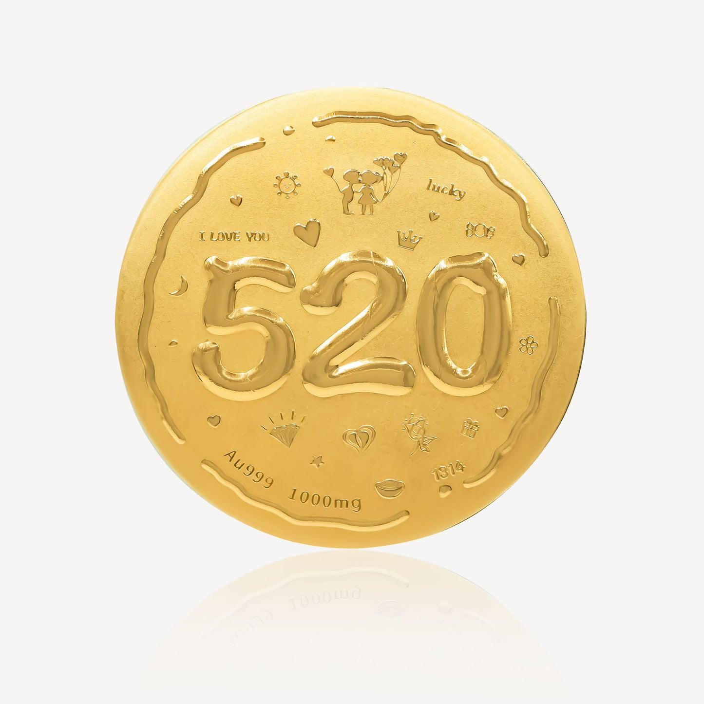 999 Gold 520 Biscuit Ornament (1GM)