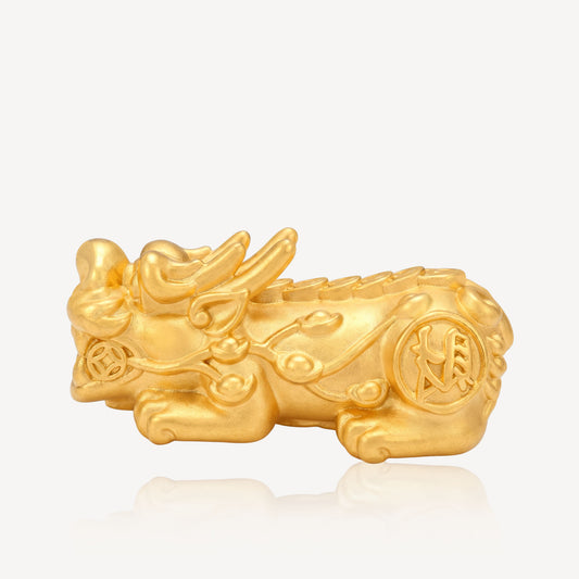 999 Gold 3 Ingot Pixiu Charm