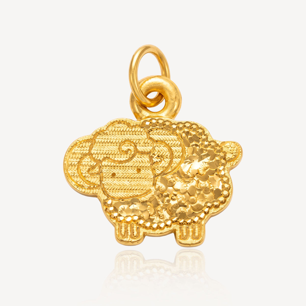 999 Gold Auspicious Sheep Pendant - Top Gold Shop Gold Jewellery in singapore