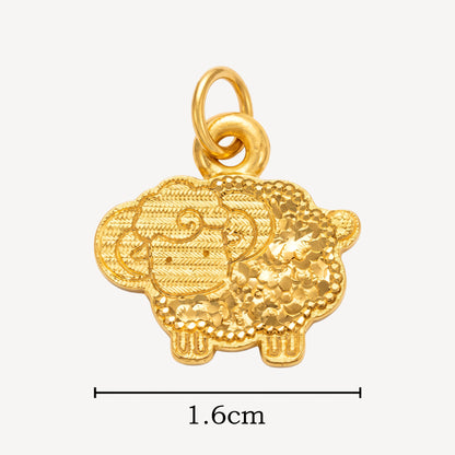 999 Gold Auspicious Sheep Pendant - Top Gold Shop Gold Jewellery in singapore