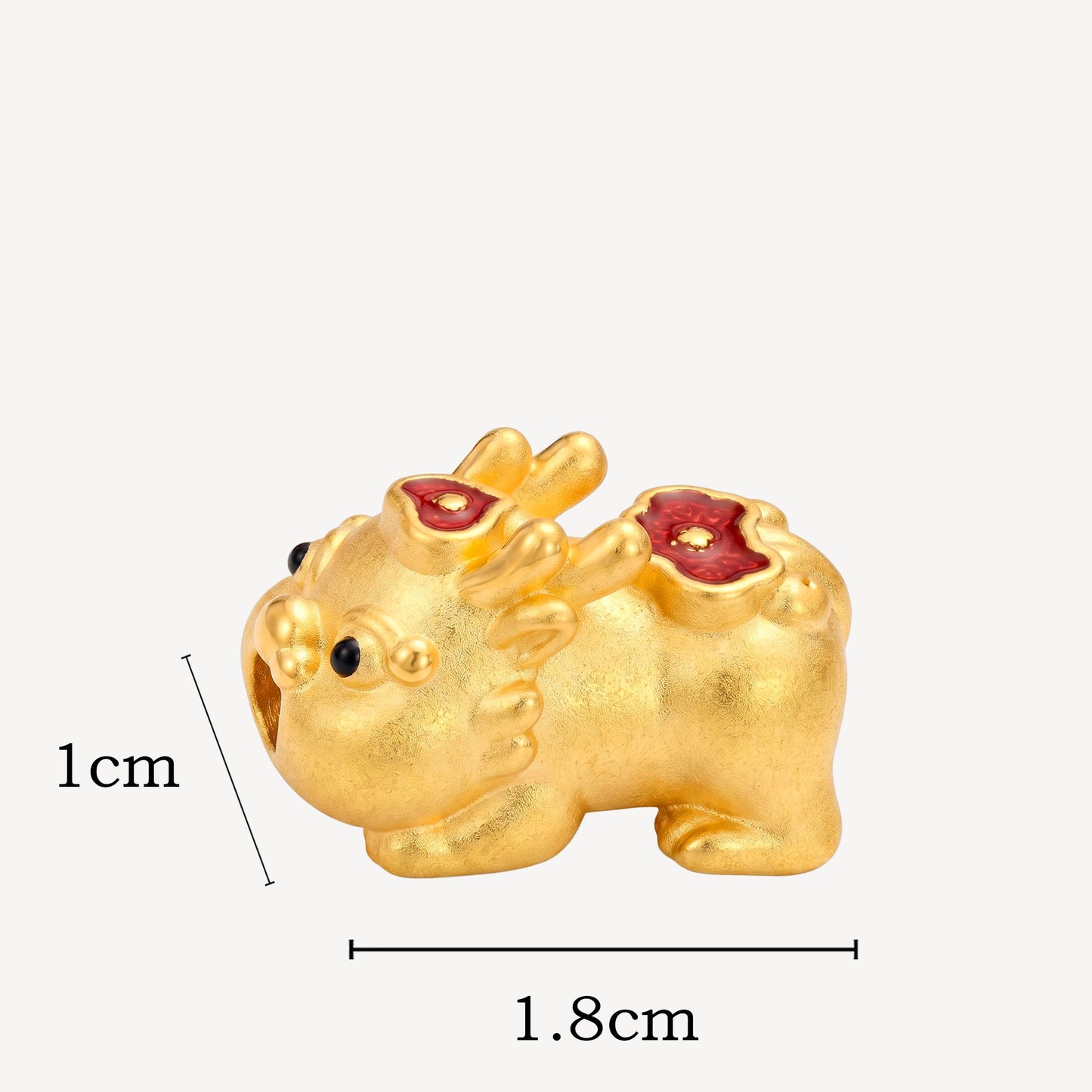 999 Gold BabyPixiu Charm - Ruyi