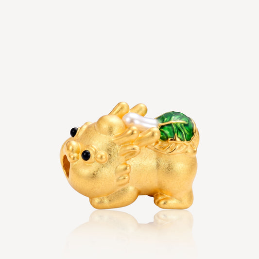 999 Gold BabyPixiu Charm - 白菜(百财）