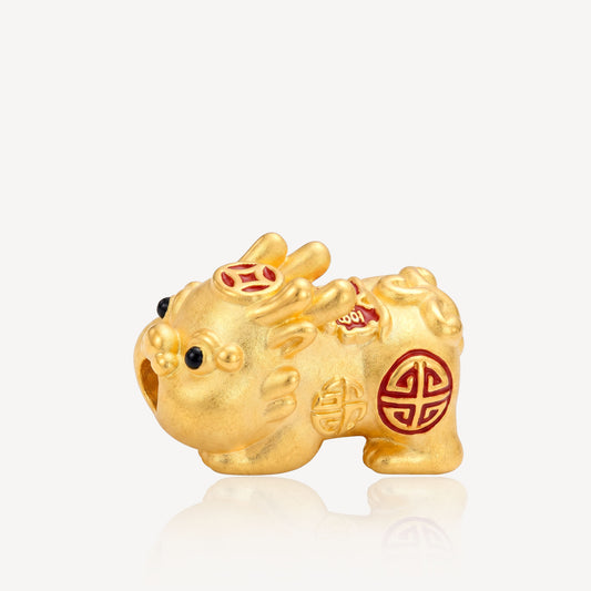 999 Gold BabyPixiu Charm - 招财进宝