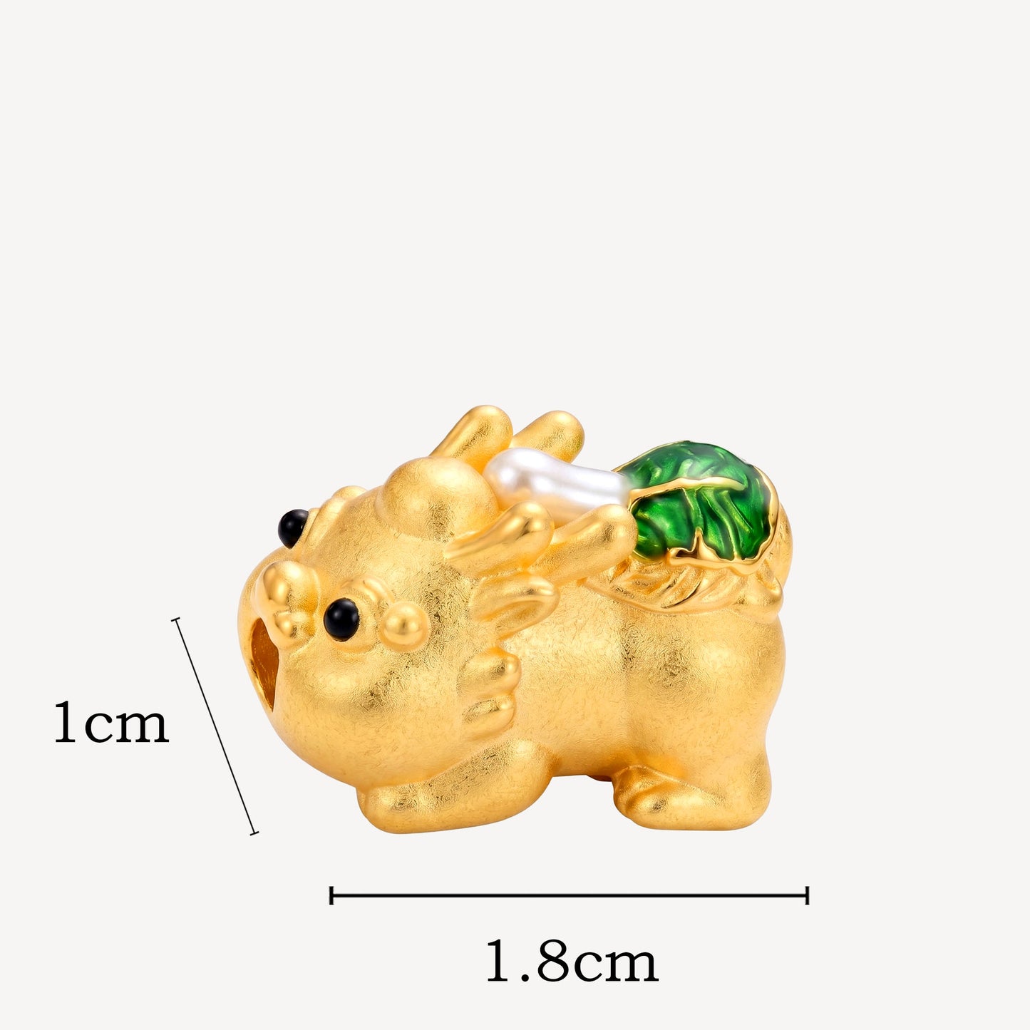 999 Gold BabyPixiu Charm - 白菜(百财）