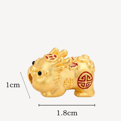 999 Gold BabyPixiu Charm - 招财进宝