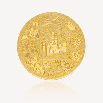 999 Gold Big Biscuit Ornament