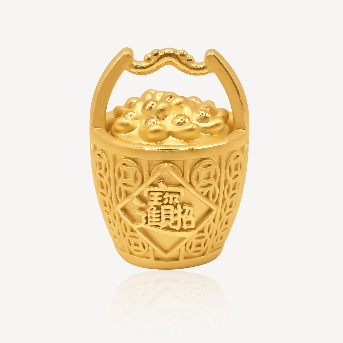 999 Gold Bucket Ornament