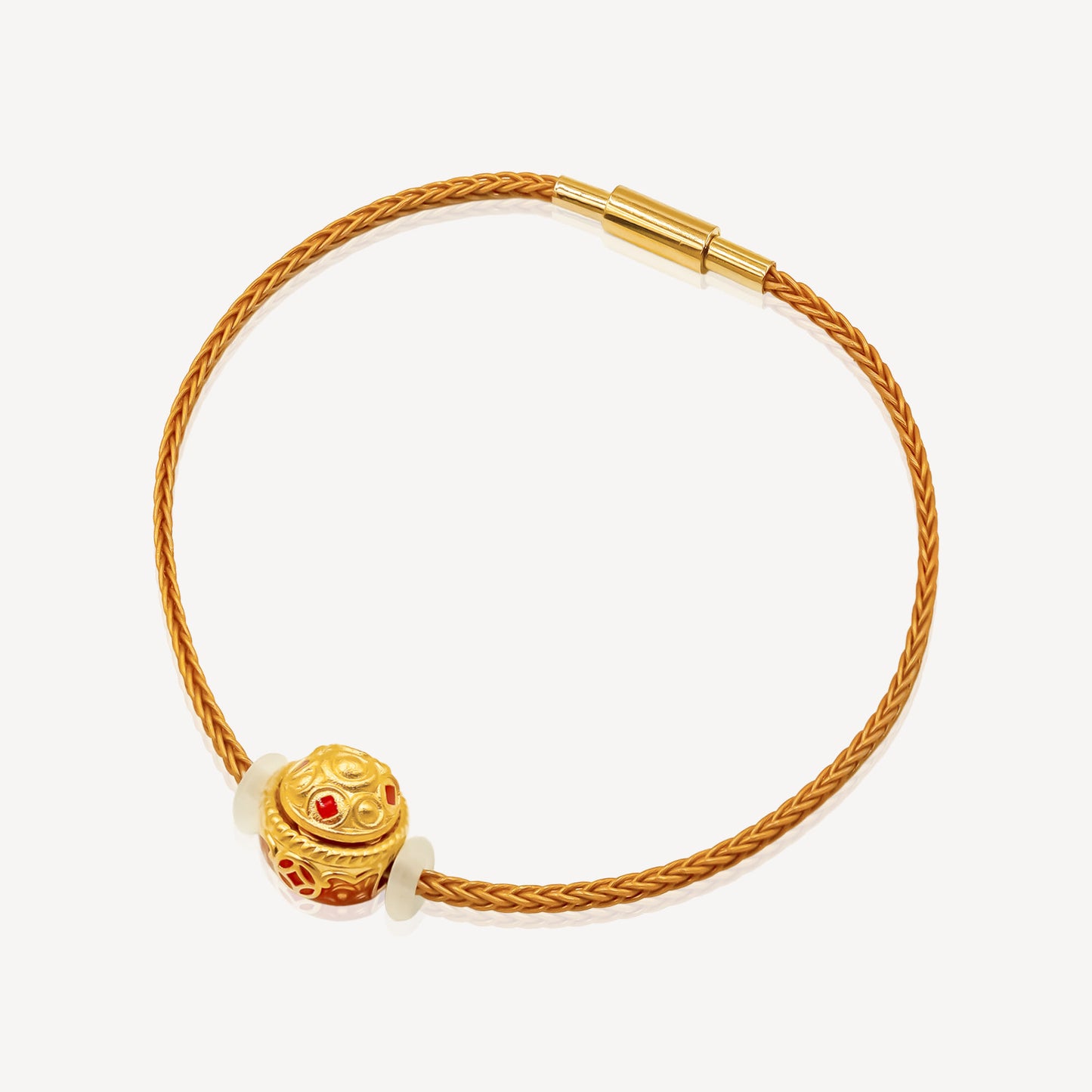 999 Gold Spinning Bucket Rope Bracelet