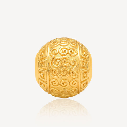 999 Gold Cloud Ball Charm (10mm)