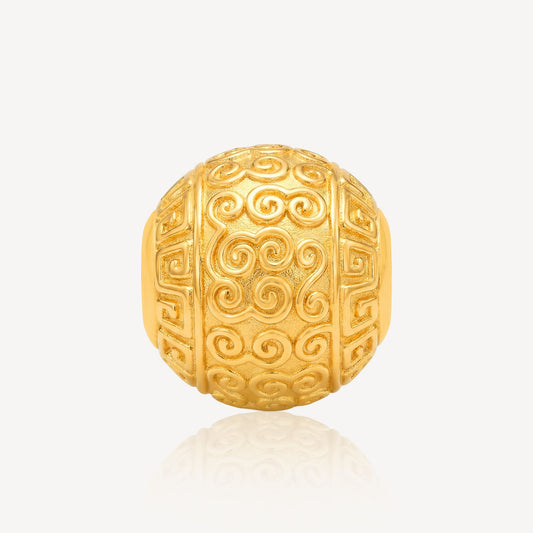 999 Gold Cloud Ball Charm (12mm)