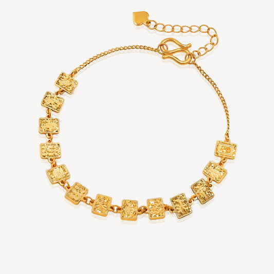 999 Gold Crush 13幺 Mahjong Bracelet