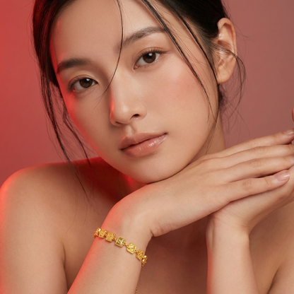 999 Gold Crush 13幺 Mahjong Bracelet