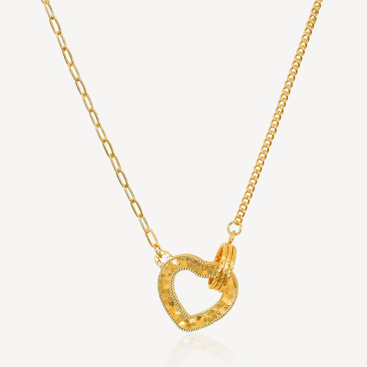999 Gold Crush Love Necklace