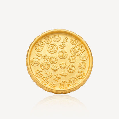 999 Gold Dice Shaker w/ Dice Ornament