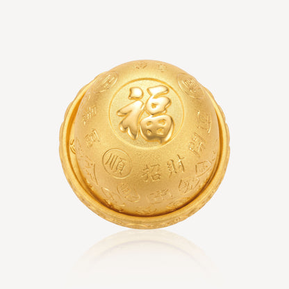 999 Gold Dice Shaker w/ Dice Ornament