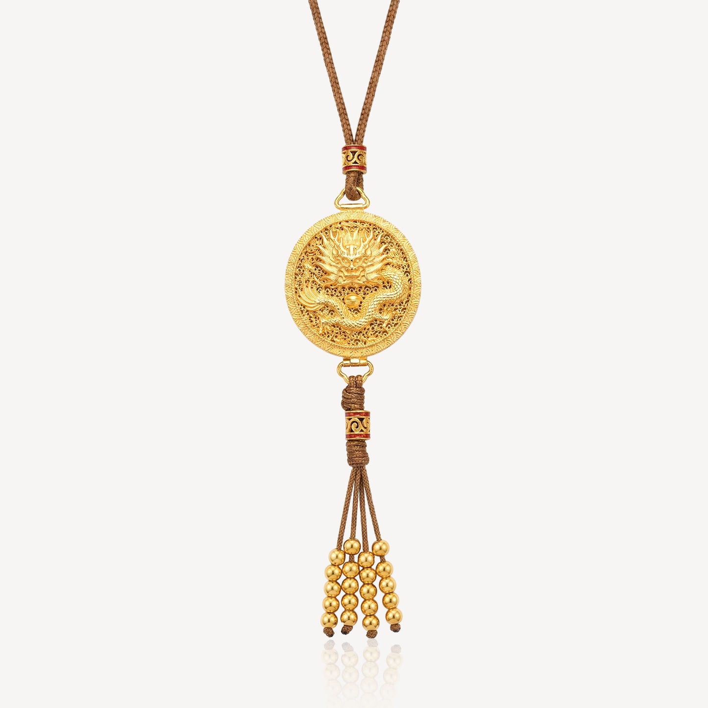 999 Gold Dragon Rope Necklace