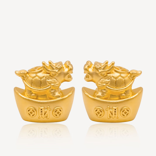 999 Gold 龙龟 Ornament