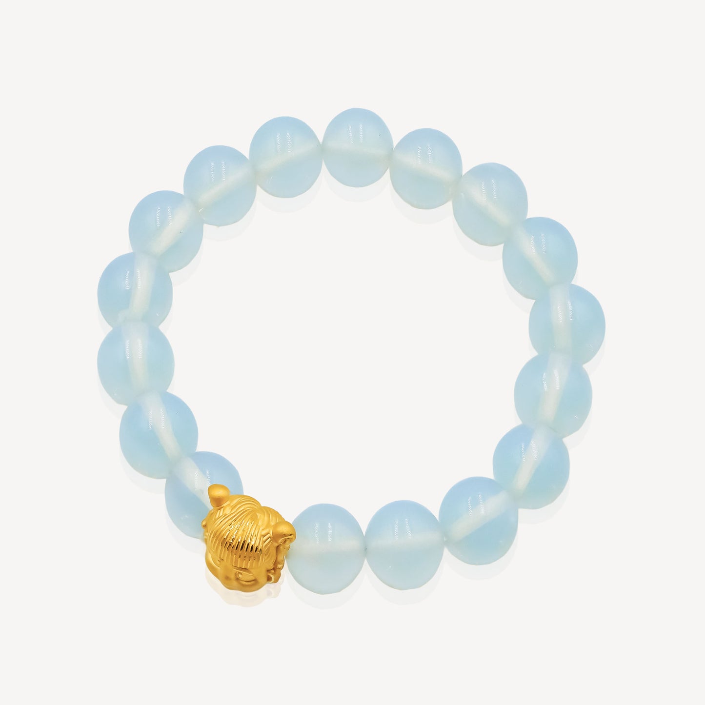 999 Gold Nezha with Bead Bracelet