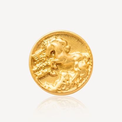 999 Gold Horse Coin Bean