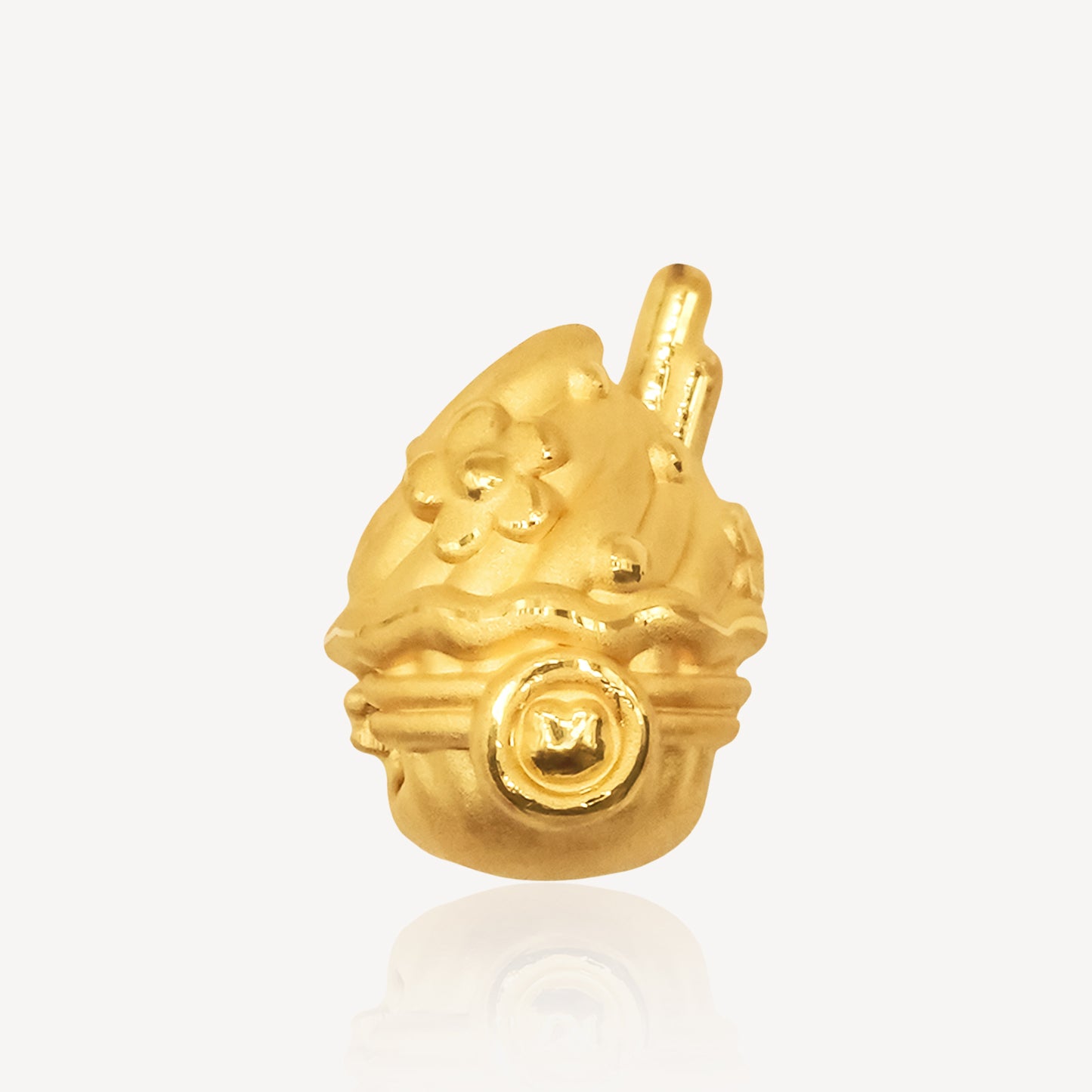 999 Gold Ice Cream Charm