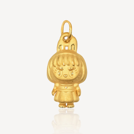 999 Gold Bob LBB Pendant