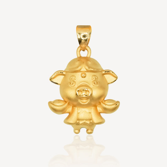 999 Gold Ingot Pig Pendant