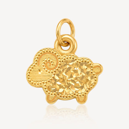 999 Gold Lucky Sheep Pendant
