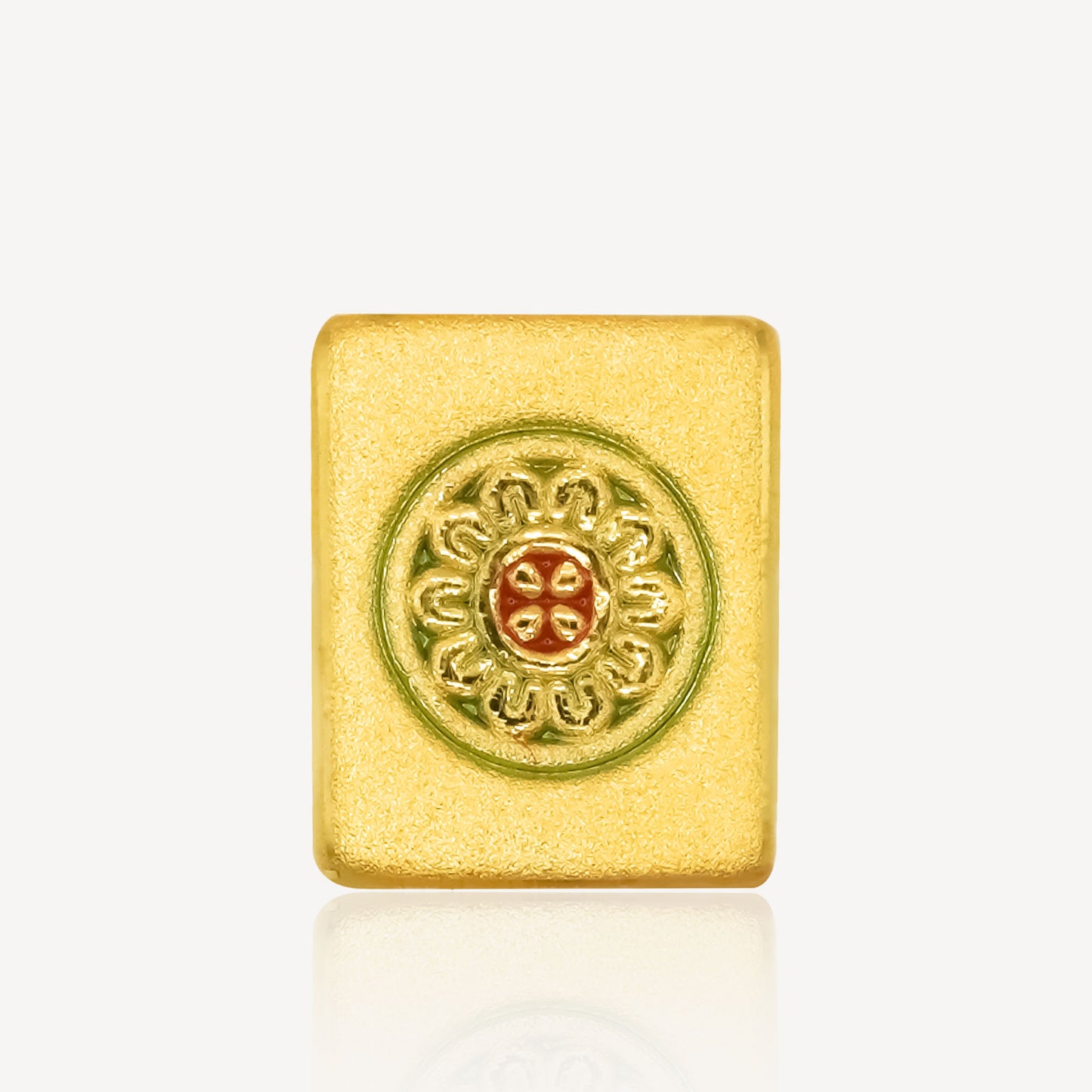 999 Gold Mahjong 一筒 Charm