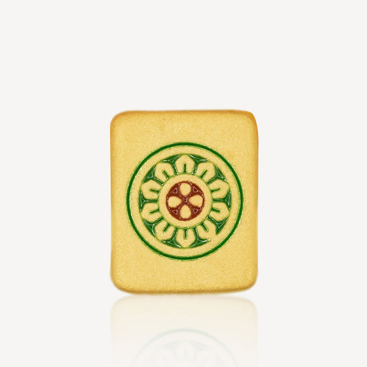 999 Gold Mahjong 一筒 Charm