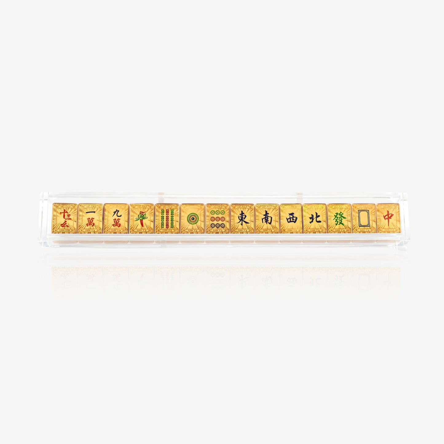 999 Gold Mahjong 十三幺 Ornament