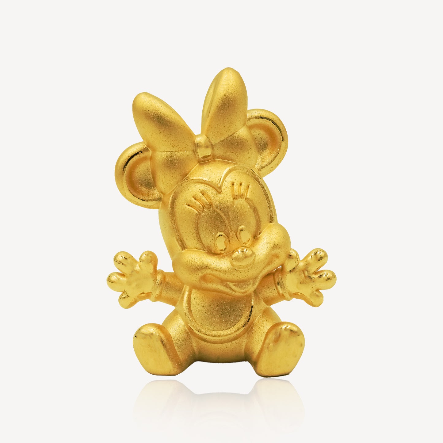 999 Gold M Mouse Ornament