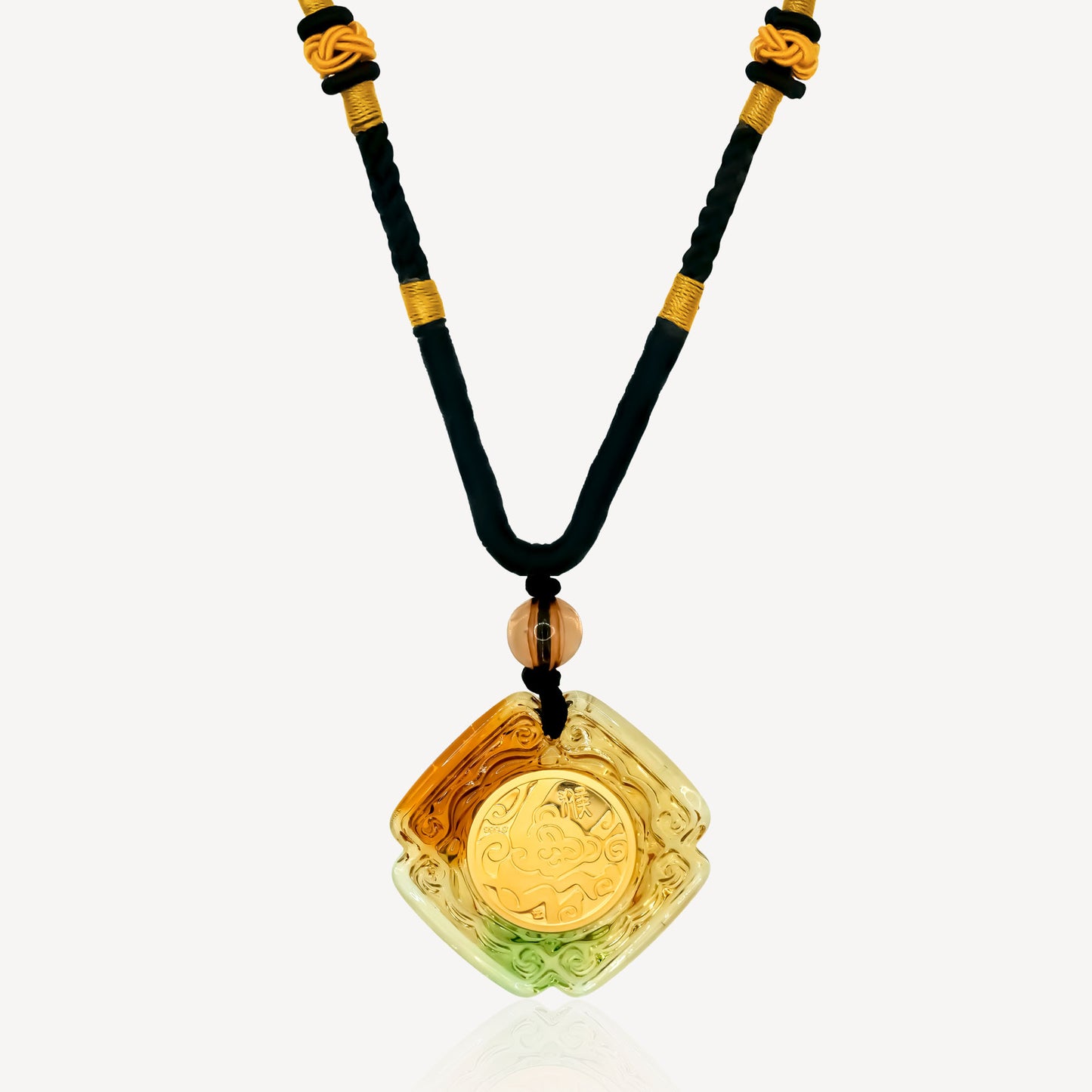 999 Gold 0.25gm Monkey Zodiac Necklace