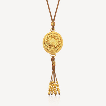 999 Gold Phoenix Rope Necklace
